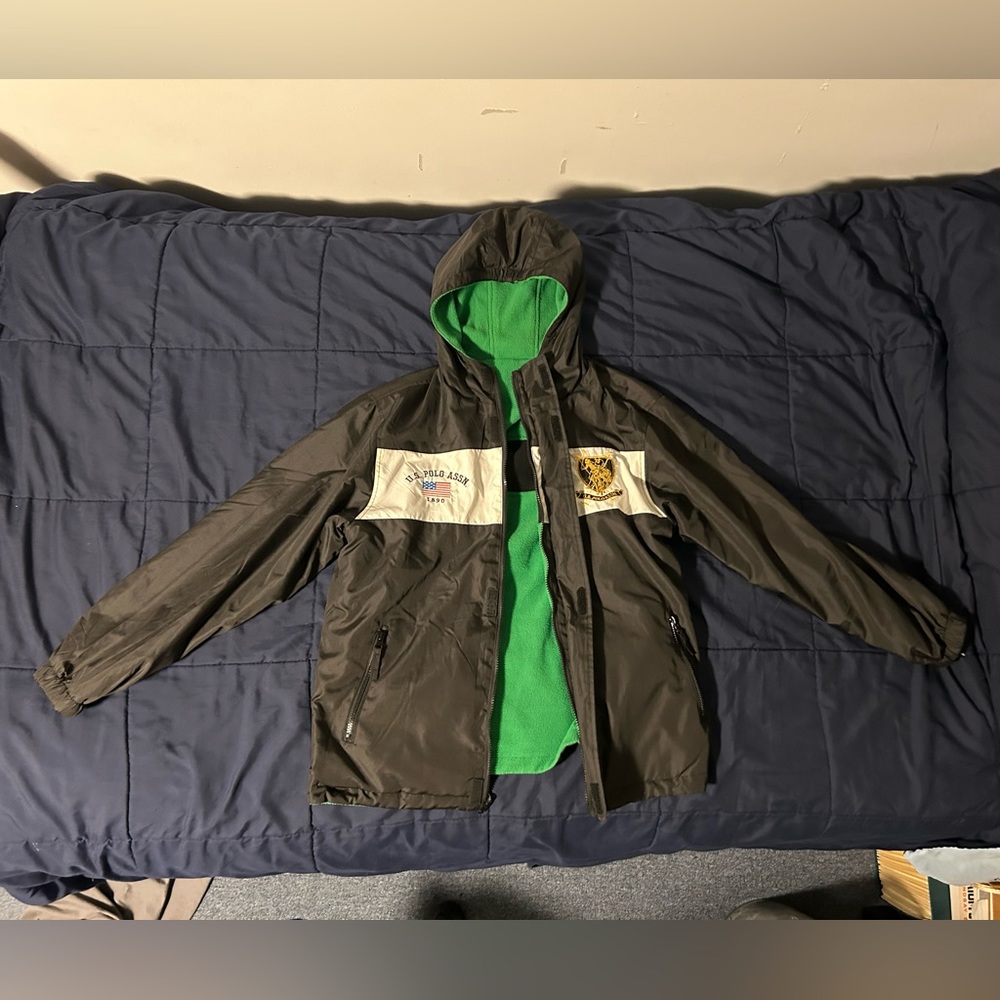 U.S. Polo Assn. reversible green and black light jacket Size Medium US